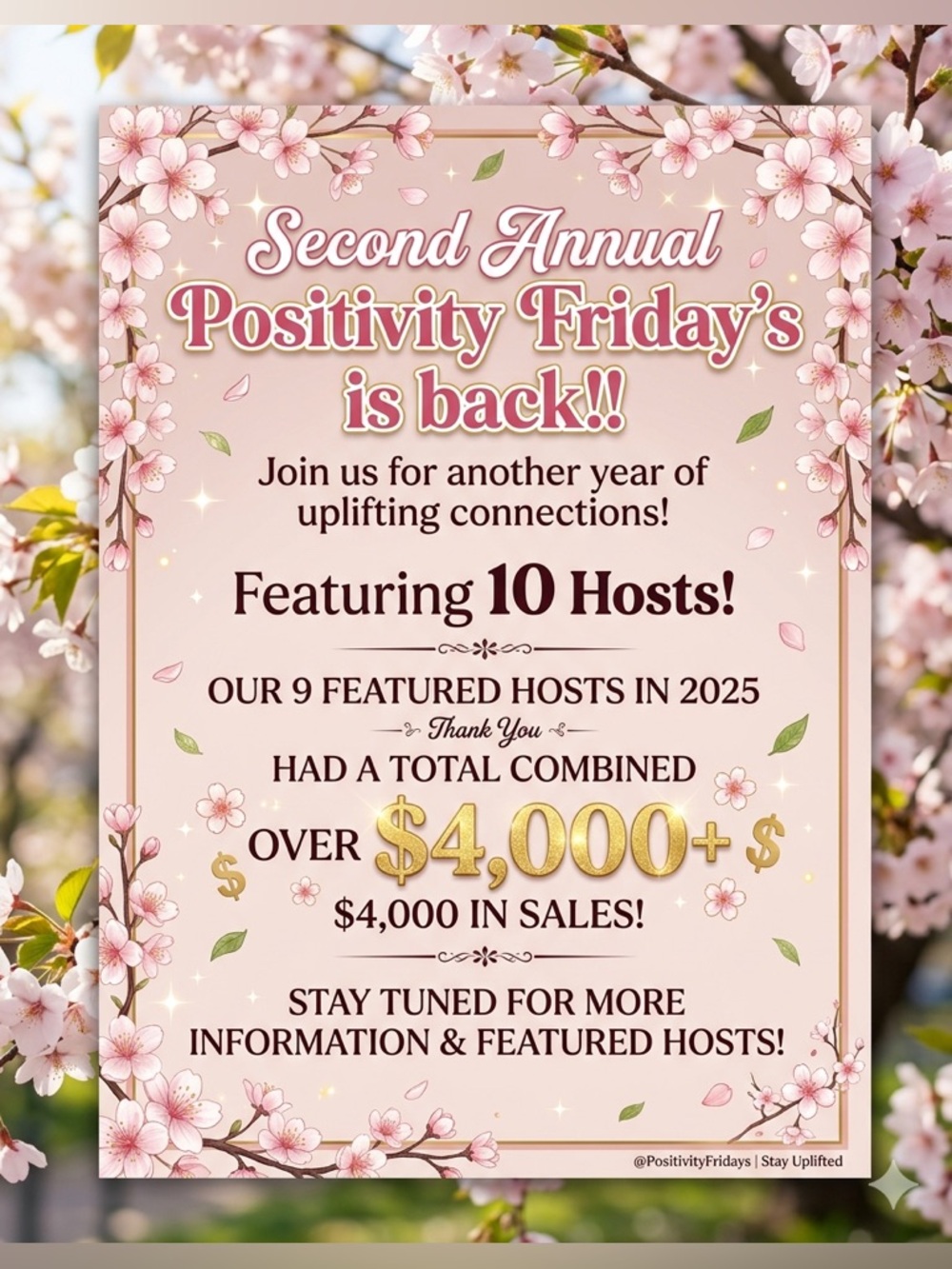 2nd Annual Positivity Friday Feature Show!! - Picture 6 of 6